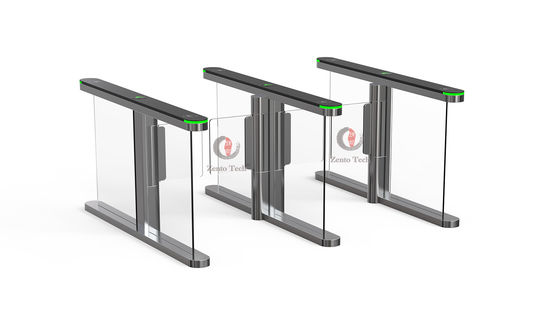 cancello girevole automatico acrilico dell'oscillazione di 10mm Speedlane con la luce dell'allarme