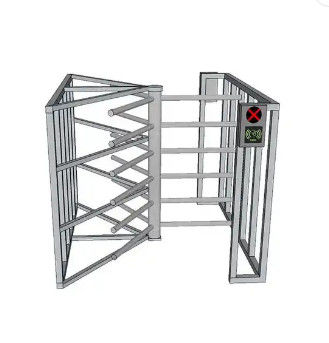 Controllo di accesso del portone del cancello girevole di altezza di metà di doppia porta per scuola/supermercato