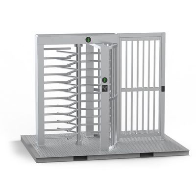 Porta Controllo dell'accesso Attrezzatura di sicurezza Doppio canale RFID Porta a rotaia a tutta altezza Porta barriera RFID QR