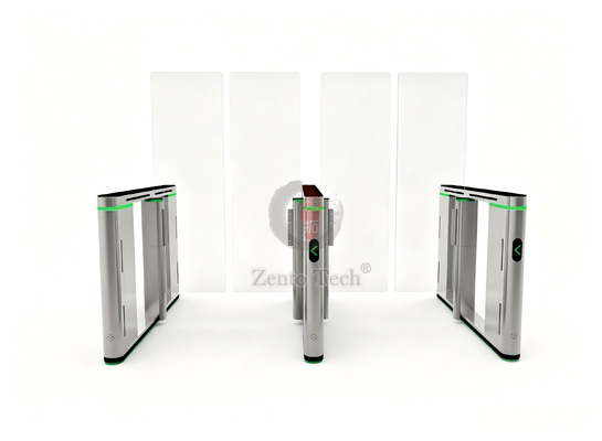 Tornello automatico Zento per varco rapido con indicatore LED barriera in vetro da 1700 mm per aeroporto di edifici per uffici
