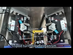 Portone pedonale AC220V 50HZ del cancello girevole di sicurezza RS485 di larghezza 550mm del passaggio