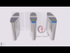 Larghezza 550mm del passaggio del cancello girevole del portone di scivolamento di riconoscimento di fronte SS304